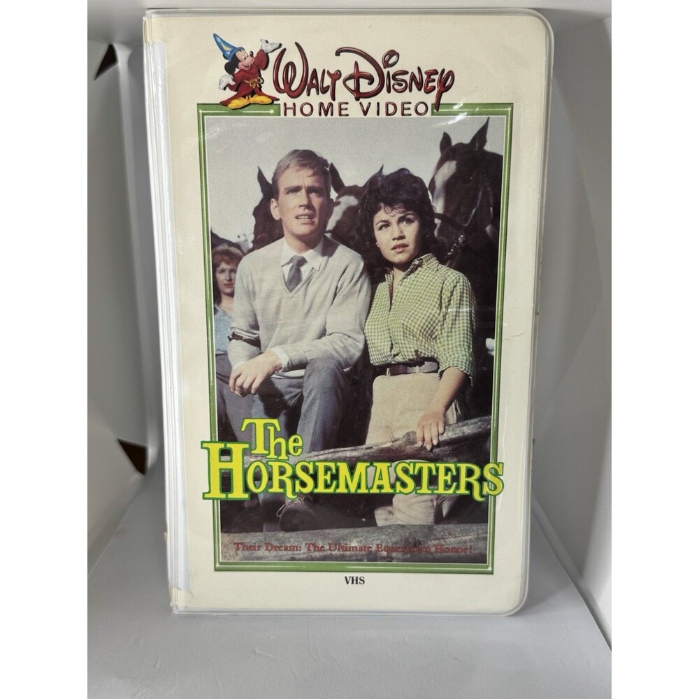 RARE VINTAGE VHS THE HORSEMASTERS WALT DISNEY HOME VIDEO CLAMSHELL CASE VCR